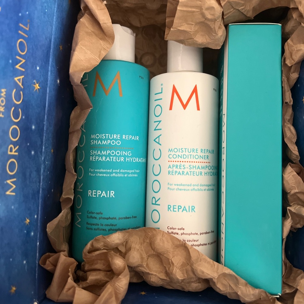 Unopened Moroccan Oil Shampoo, Conditioner & Repair Oil Treatment